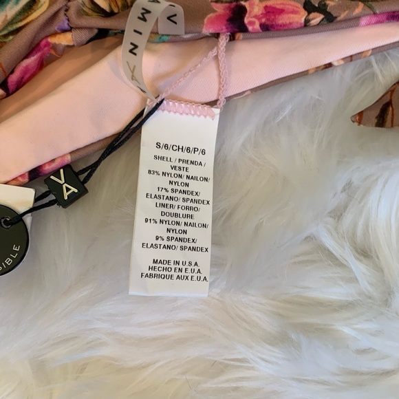 Vitamin A Gidget Brazilian cut floral bikini bottoms with adjustable side tie. - Picture 6 of 8